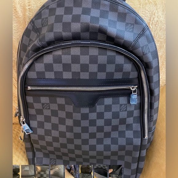 Blackpack Other - Men's Black Checkerboard Backpack - LV
